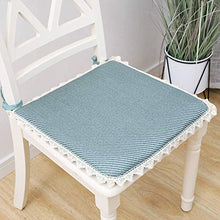XHNXHN Cuscini per sedie da Pranzo in Pizzo Cuscini per sedili, Cuscini per sedili Morbidi Estivi Cibo Tatami Cool Square Home Office Cuscini per sedie Antiscivolo per Interni all'aperto Lago Blu 4