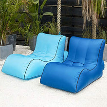 Wsaman Sdraio da Spiaggia Sgabello da Pesca Relax Comoda Rimovibile Gonfiabile Ultra Divano Piccolo, Divano Pigro con Materiale Paracadute per Adulti E Bambini,S