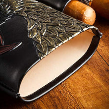 Jia He Scatola di sigari Cigar Box, Pelle portasigari Cigar Set Cigar Box Idratante Portable Set 3 Black Sticks (Size : 9.3x3.5x18cm)