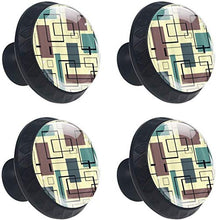Retro Mid-Century Pomelli per Porta Set di 4 Pomelli per Mobili Manopole per Cassetti Cucina Armadio Vetro