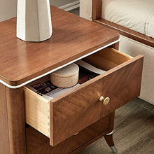 GCMJ Semplice Faggio Scandinavo Comodino, Comodino con Cassetti for Camera Fa Letto