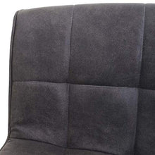 Mendler Set 2X sgabelli Lounge HWC-B13 Tessuto Effetto Scamosciato Grigio Scuro