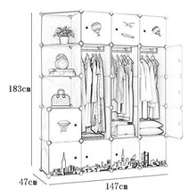 Locker Robusto Armadio Armadio Hanging Rimovibili di Plastica Withdoor Divide-Grid Angolo Scaffali Abbigliamento Home Camera Verde MUMUJIN (Size : 147X47X183CM)