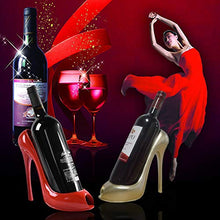 MCTY - Portabottiglie per vino, con tacco alto, a forma di scarpa, ideale per decorare la casa, feste di Natale