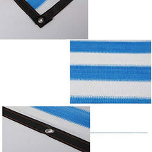 Reti protettive DEWUFAFA Schermo Privacy per Balcone, Schermo HDPE Senza Viti Rete per Balconi Permeabile, Strisce Colorate (Color : Blue And White, Size : 2x2m)