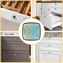 Ornamenti rotondi etnici colorati Pomelli per Porta Set di 4 Pomelli per Mobili Manopole per Cassetti Cucina Armadio Vetro