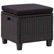 Festnight 6 pz Set Divani da Giardino con Cuscini Divano Angolare da Giardino Esterno in Polyrattan Divani Modulari Grigio Scuro/Nero