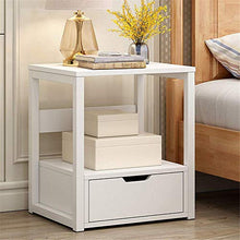 XUSHEN-HU Comodino Comodini Stand End Bed Side Comodino Set Camera da Bagagli Small White Mobile ad Angolo (Colore: Bianco, Dimensione: 35 * 40 * 50cm)