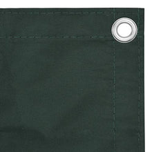 vidaXL Paravento da Balcone Verde Scuro 120x600 cm Tessuto Oxford