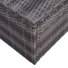 vidaXL Set Divani da Giardino 5pz con Cuscini Funzionale Impermeabile Facile da Pulire Modulare Resistente Rustico Sofà Divanetti in Polyrattan Grigio