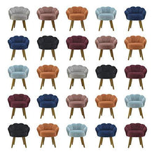 Inart - Sgabello in velluto, 55 x 53 x 61 cm, colore: Nero - Arredi Casa