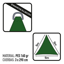 AKTIVE 53911 - Gazebo a Vela Triangolare Verde Scuro 500x500x500 cm