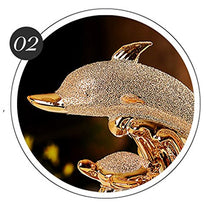 Yubingqin Nuovi Arredi for la casa Placca in Oro Placcato Oro Dolphin bay Love