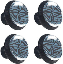 Ghepardo Texture Pomelli per Porta Set di 4 Pomelli per Mobili Manopole per Cassetti Cucina Armadio Vetro