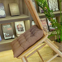 SWECOMZE Set di 2 cuscini per sedia, 40 x 40 cm, per ufficio, pavimento, balcone, giardino, cuscino per sedia, per interni ed esterni, Chair Cushion (grigio, blu, rotondi)