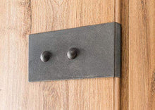 Moderno modo imitazione quercia porta girevole specchio dell'armadio porta dell'armadio 4, comprendente due mirroring porta rapidamente e facilmente assemblata,180 cm