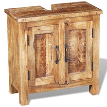 GoodWork4UEu Armadietto da Bagno Vanity con Specchio Legno Massello di Mango Arredamento Set di mobili Set di mobili per Bagno
