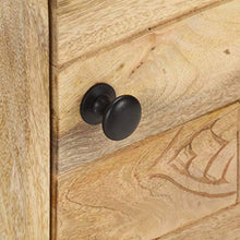 vidaXL Comodino 40x30x50 cm in Legno Massello di Mango