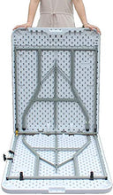 Tavolo da campeggio 5ft Heavy Duty Pieghevole Catering Camping Protable Picnic Garden Patio BBQ Party Tabella Pieghevole Pieghevole Tavolo da Trestle Facile da assemblare per BBQ Picnic Party con palm