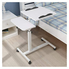 Semplice Tabella del Computer Pigro Letto con Semplice Pieghevole Terra Moving Comodino Scrivania Portatile FF (Color : White, Size : 60 * 40cm)