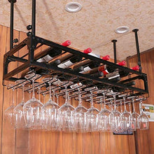 HZWLF Mensola per Decorazione da soffitto a soffitto in Ferro da Appendere a 3 Strati per Bar, portabicchieri da Appendere Set di Vino Conservazione Natale