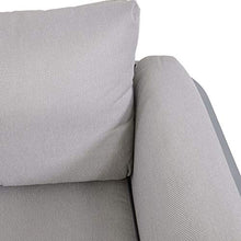 Divano angolare in Alluminio Grigio con Tavolo - Garden Lounge Phora