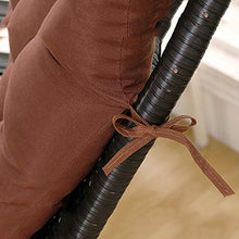 MissZZ Cuscino del Sedile con Schienale Alto per Panca da Giardino, Cuscini per sedie a Dondolo Antiscivolo Cuscino per lettini Prendisole Antiscivolo per Interni Esterni (Sedia Non Inclusa) -B 55x