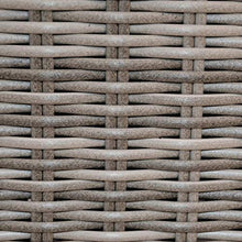 Modulo Lounge Grigio con Intreccio in Rattan - Elemento Centrale Pari