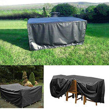 REW - Copritavolo da giardino, impermeabile, rettangolare, per mobili da esterni, copertura per patio e giardino