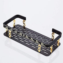 PYROJEWEL Bella Retro Doppio Strato d'oro/Lega di Alluminio Nero Drill Hole Bagno Hotel Bathroom Stand/Multifunzione Shelf mensola da Bagno