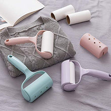 LLQM Sticky Hair Device, 1 Pole + 4 Heads, tearable Roller Sticky Paper Felt Roller Brush, Sticky Hair Removal Roller, Clothes Brush