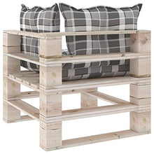 vidaXL Divano da Giardino Pallet 2 Posti con Cuscini in Legno di Pino