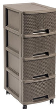 curver knit cassettiera 4 cassetti - (4x) 10l - 26x35x68h