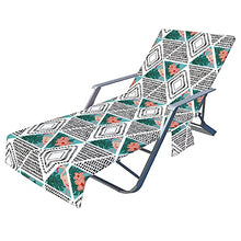 sdfsa - Telo coprisedia da spiaggia con tasche laterali in spugna, per piscina, chaise longue e chaise