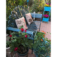 Sedile per Sedia da Giardino in Ferro Battuto Rustico in Metallo in Ferro Battuto per Esterni Design in Piuma di Pavone