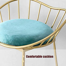 yunyu Sedia da Ufficio,Sgabello da Bar Alto Modern Art Altezza Piatto 65 cm (26 Pollici), Struttura in Ferro con Cuscino in Velluto, Oro, utilizzato per ristoranti, Bar, caffetterie, Reception