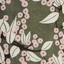 MADURA - Fodera per Cuscino Hanami 40x40 cm Verde e Rosa Soggiorno Camera da Letto Decorazione