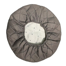 Copertura per Sgabello da Bar Fodera da Sedia Rotonda in Poliestere per Salone - Grigio, 2 Pezzi