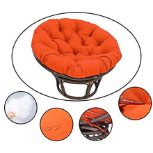 Yxxc Cuscino per Sedia papasan, Impermeabile, Comodo, Rotondo, Appeso all'uovo, Amaca, Imbottitura per Sedia, Cuscini per Seduta, con Lacci, per Esterno, Patio, Giardino, Bianco D130cm