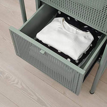 NIKKEBY cassettiera 2 cassetti 2 cassetti grigio-verde