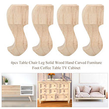 SALUTUYA Accessori per Ufficio con Gambe per divani in Legno massello di Gomma(15 * 6cm)
