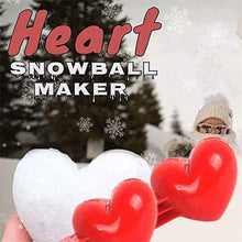 ASFD Heart Love Snowball Maker Inverno Plastic Snowball Maker Clip Giocattoli per Bambini Rosso