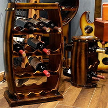 BABIFIS Legno Rack Vini, Artigianato Barile Mano Multi Layer Holder Gabinetto Grande Ornamenti Decorazioni Cantina di casa