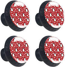 Cute Penguins Pomelli per Porta Set di 4 Pomelli per Mobili Manopole per Cassetti Cucina Armadio Vetro