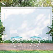 Relaxdays Sedia per Giardino Pieghevole in Ottica Rattan Modello Bastian, Nero, 2 Pezzi