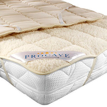 PROCAVE Protezione per materassi in Vello d'Agnello, con Angoli Elastici, Cotone, Beige, 80 x 190 cm