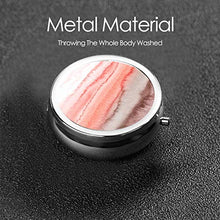 Within The Tides Coral Dawn - Contenitore rotondo per pillole a 3 scomparti, in metallo, per medicina e vitamina