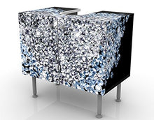 Apalis Design Vanity Diamond Heart 60 x 55 x 35 cm, Piccolo, 60 cm di Larghezza, Regolabile, lavabo, mobiletto da Bagno, Base per Bagno, Stretto, Piatto