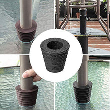 Cwuberly - Cuneo per ombrellone con apertura e base per ombrellone da 4,9 a 2,7 cm, diametro asta 38 mm (2, marrone)
