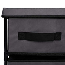 FAMIROSA Armadietto con 6 Cassetti 55x29x55 cm Grigio in Acciaio